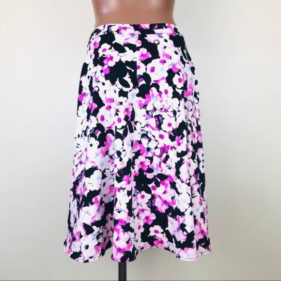 Cynthia Rowley High Waist Floral Midi Circle Skirt - Picture 1 of 4